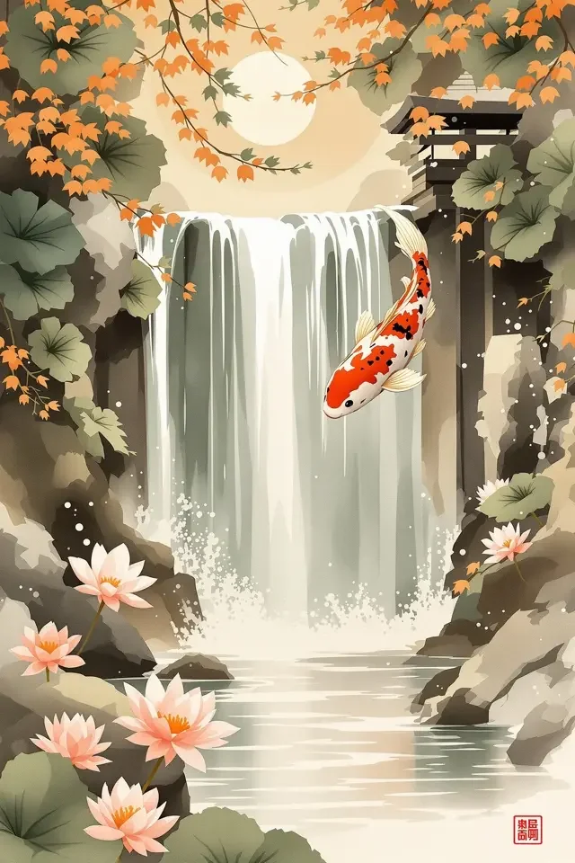 锦鲤跃龙门